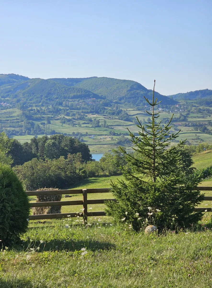 Heuvellandschap in Servië